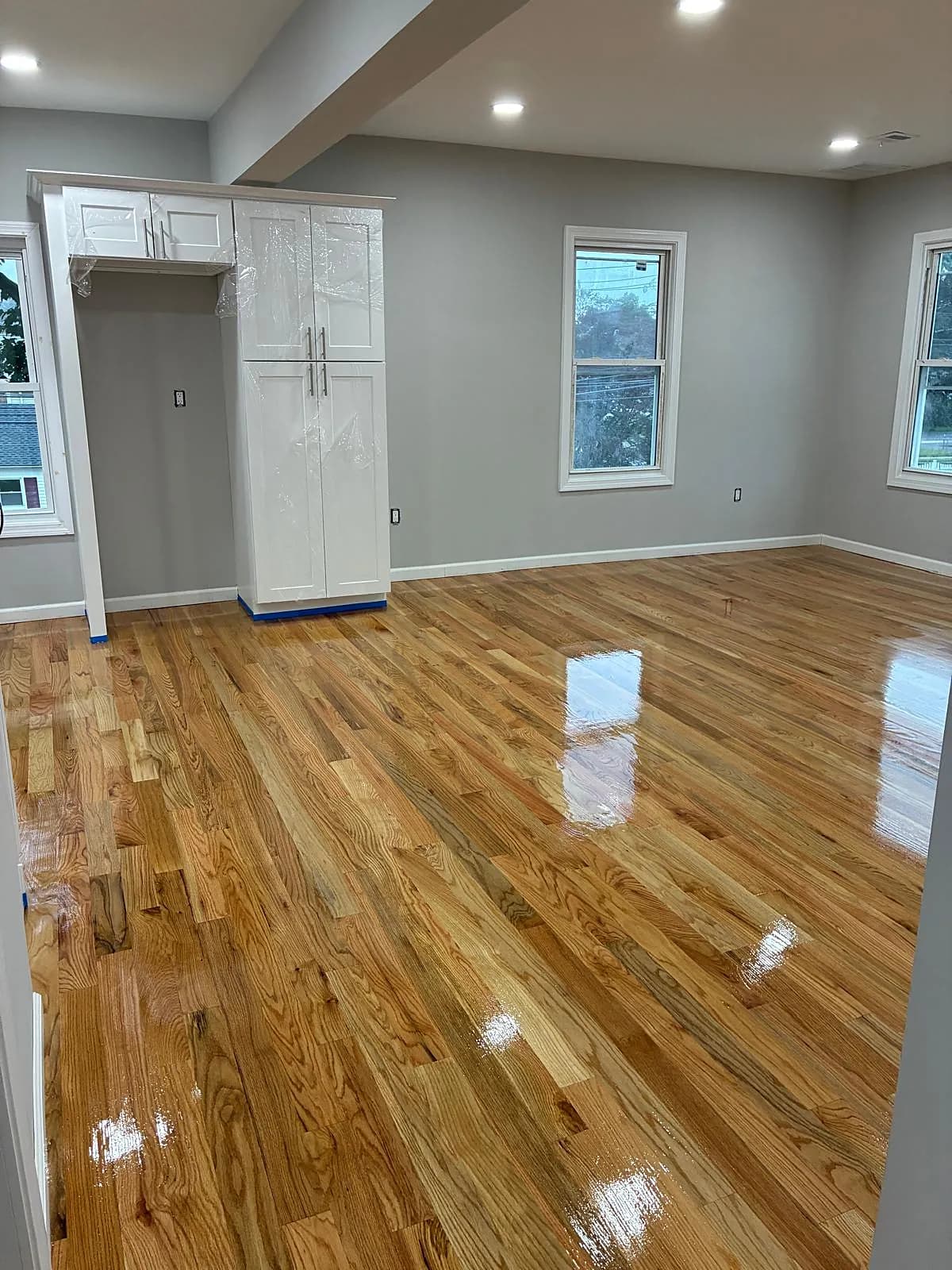 Open-Concept Oak Install